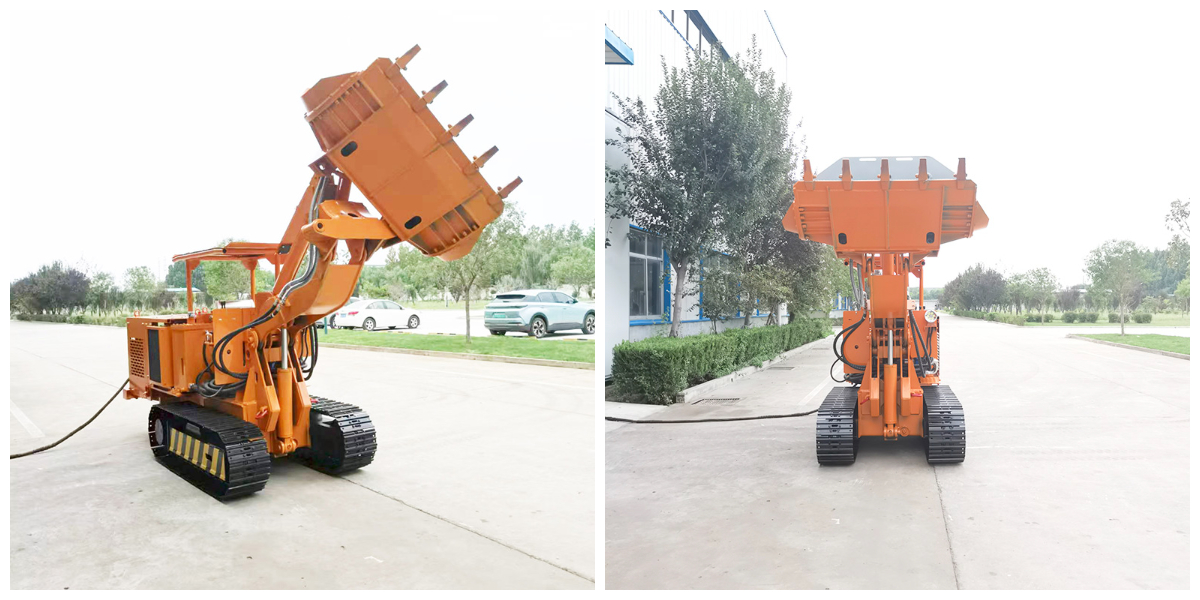 Carregadora de rochas de descarga lateral personalizada