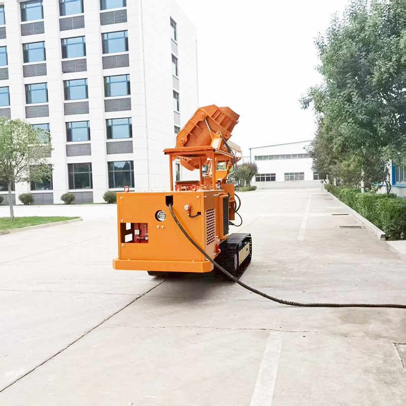 Electric Side Dump Rock Loader