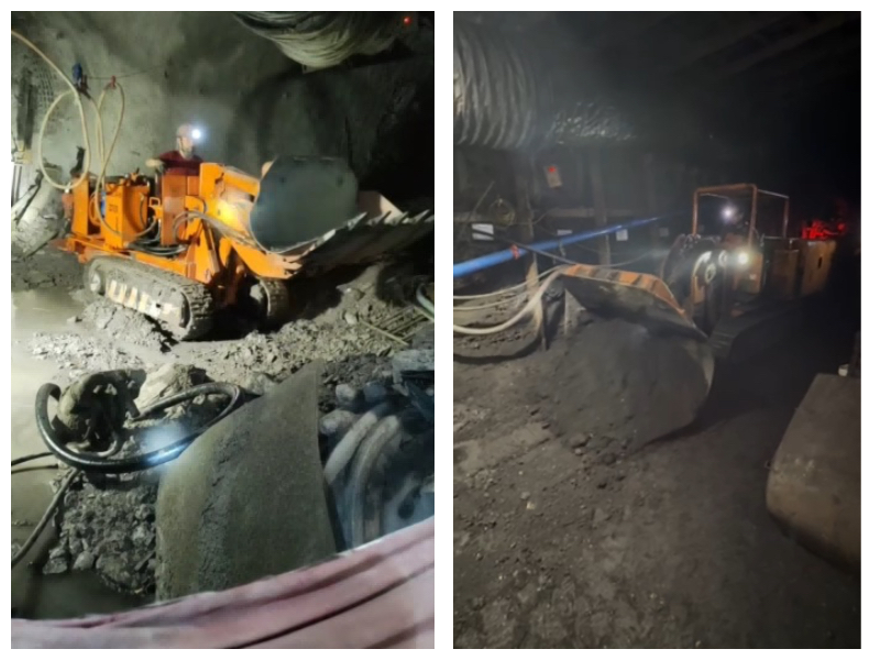 Carregador de rochas basculante lateral tipo baixo