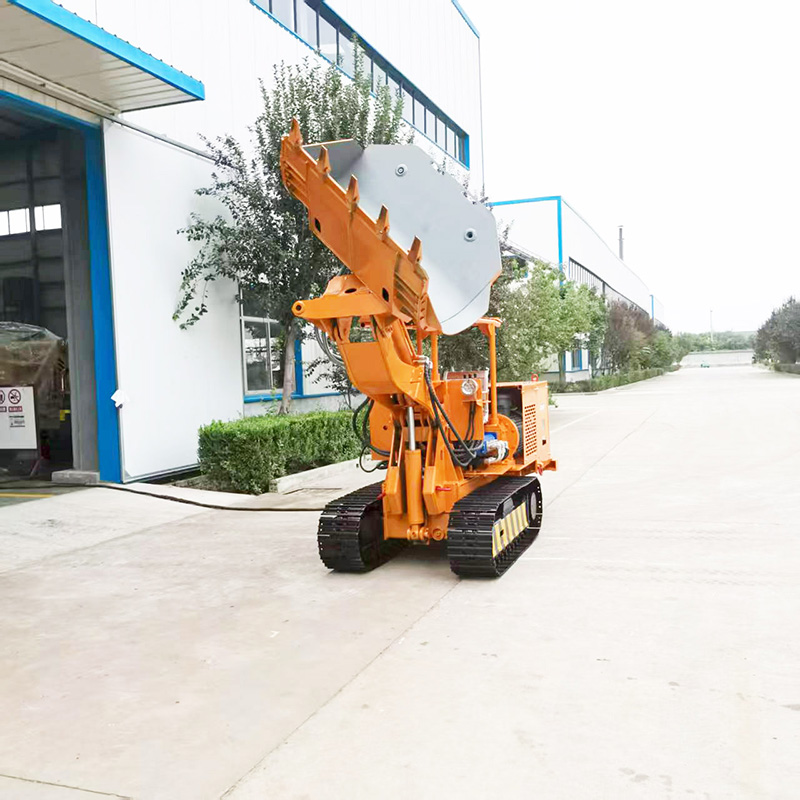 Ferngesteuerter seitlich entladender Felslader