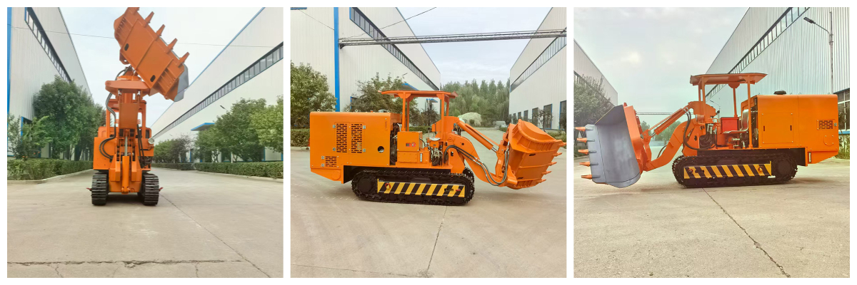 Chargeuse de roches à déchargement latéral de tunnel Chargeuse de roches à déchargement latéral de tunnel