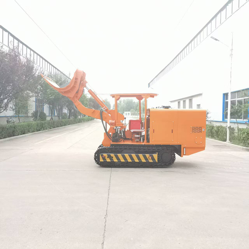 Большой погрузчик камня с боковой разгрузкой