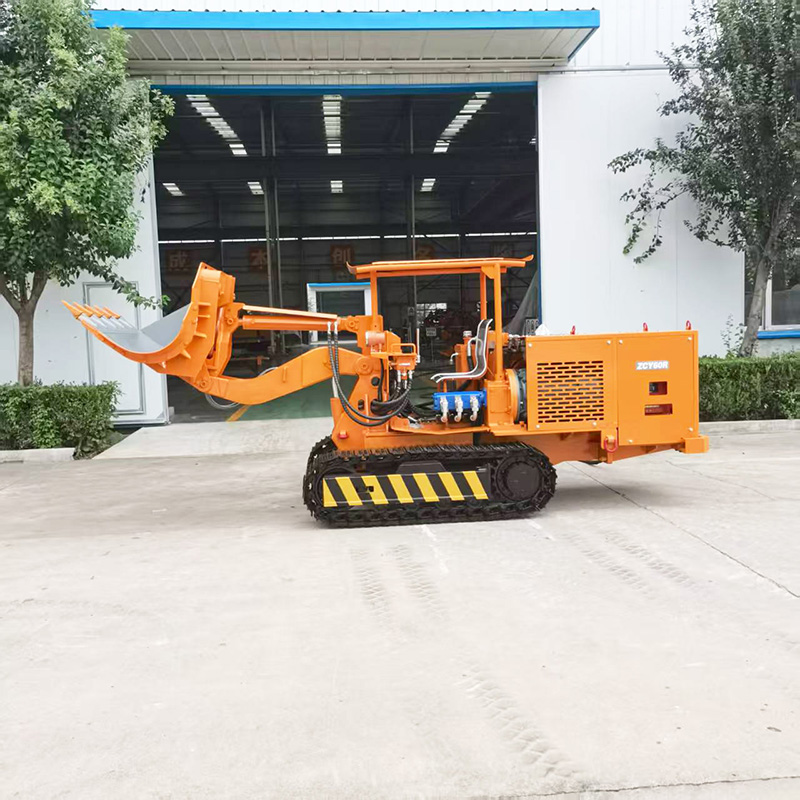 Engineering Side Dump Rock Loader