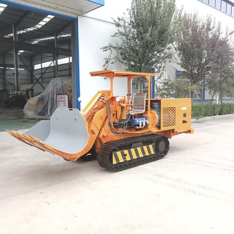 Большой погрузчик камня с боковой разгрузкой