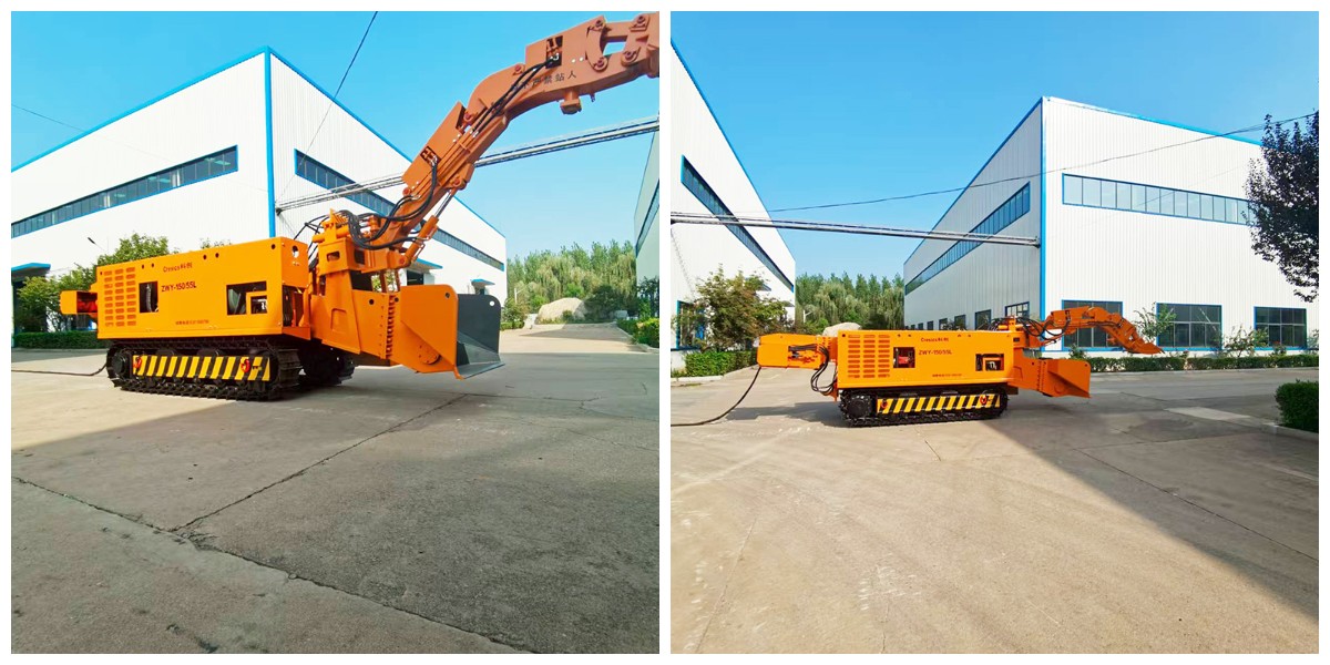 Transportador raspador e carregador de entulho. jpg