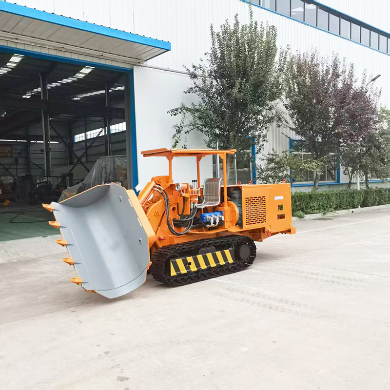 Electric Side Dump Rock Loader