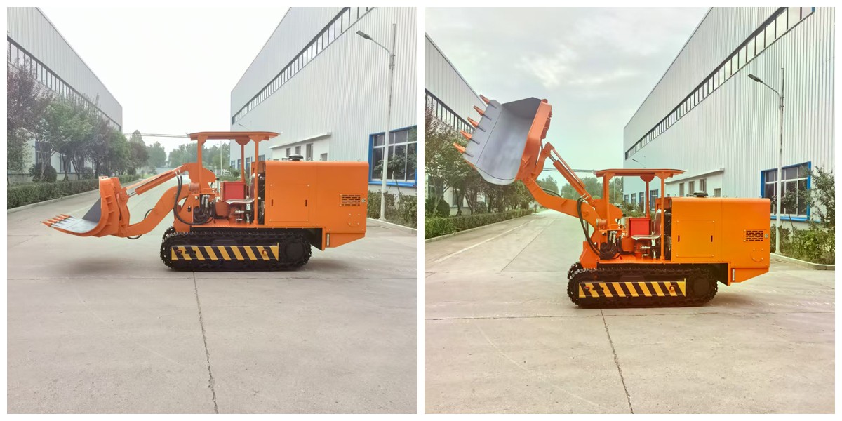 Большой погрузчик камня с боковой разгрузкой Большой погрузчик камня с боковой разгрузкой