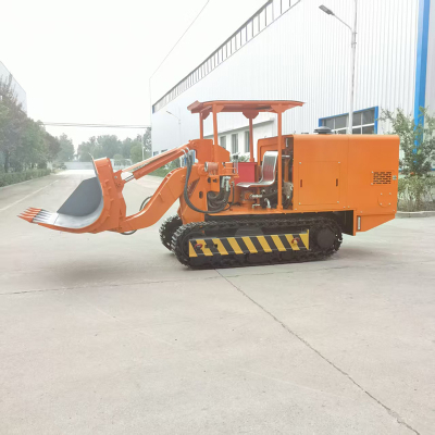 Cargador de rocas de gran descarga lateral