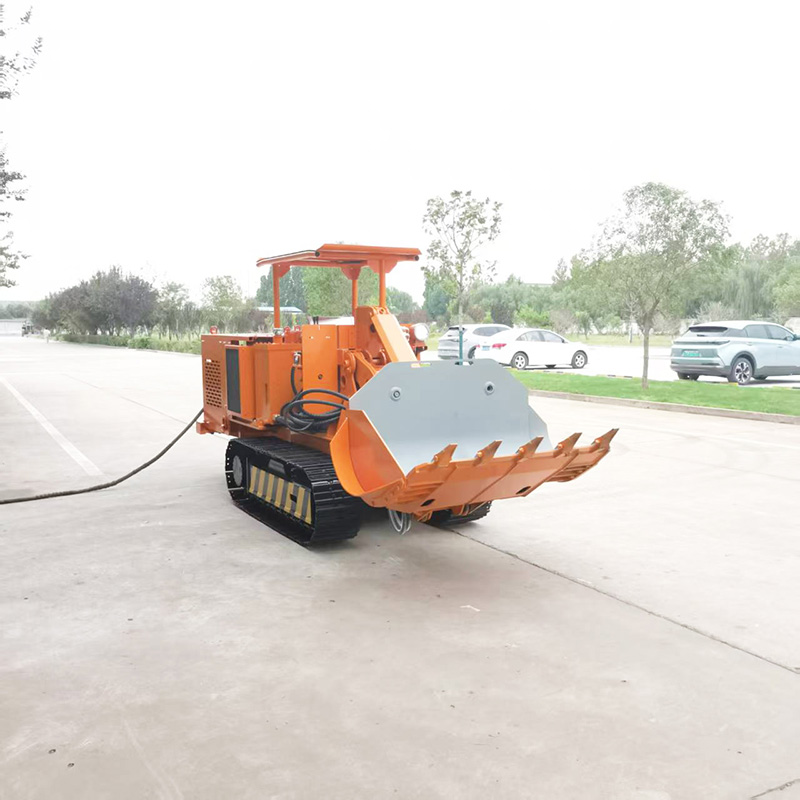 Tracked Side Dump Rock Loader