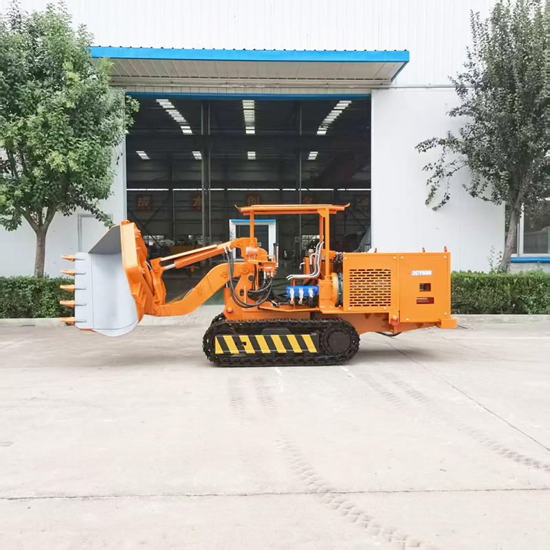 Ferngesteuerter seitlich entladender Felslader