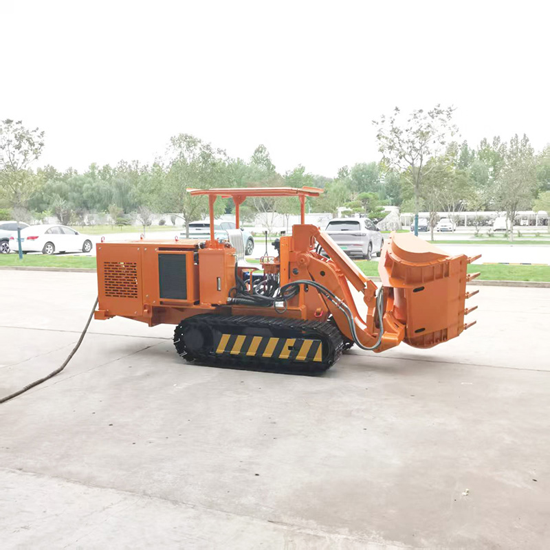 Большой погрузчик камня с боковой разгрузкой