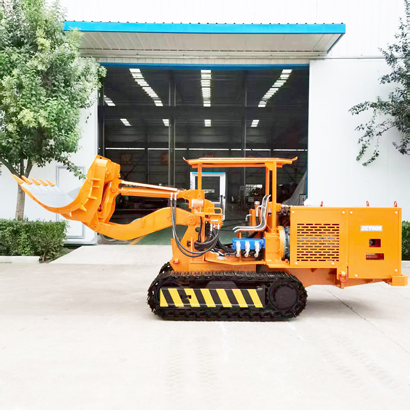 Большой погрузчик камня с боковой разгрузкой