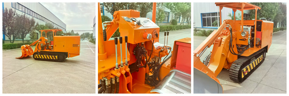 Carregador de rochas para descarga lateral de mina de carvão. jpg