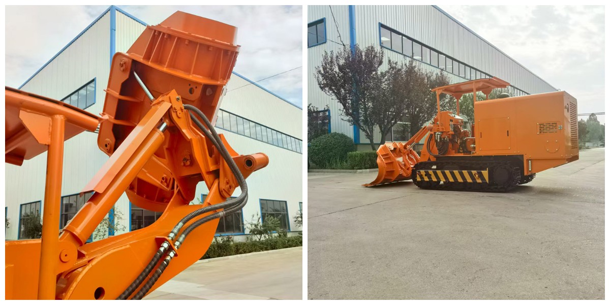 Chargeur de roches à déchargement latéral de carrière.jpg Chargeur de roches à déchargement latéral de carrière.jpg