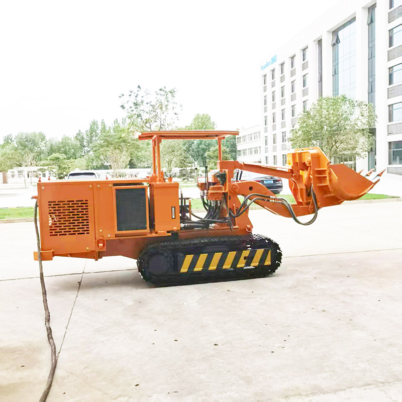 Electric Side Dump Rock Loader