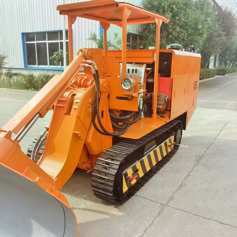 Carregador de rochas para descarga lateral de mina de carvão