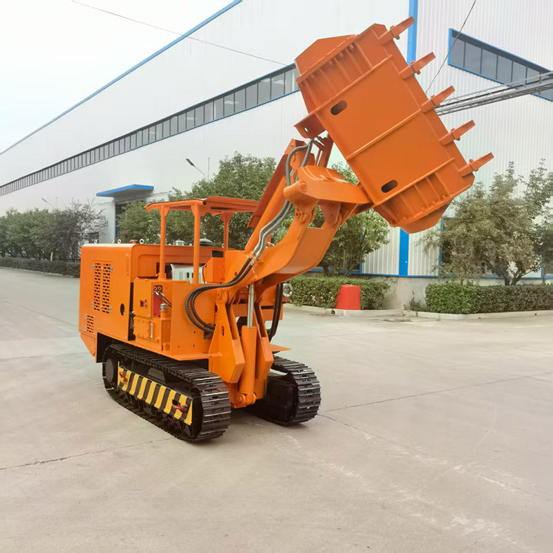 Carregador de rochas para descarga lateral de mina de carvão