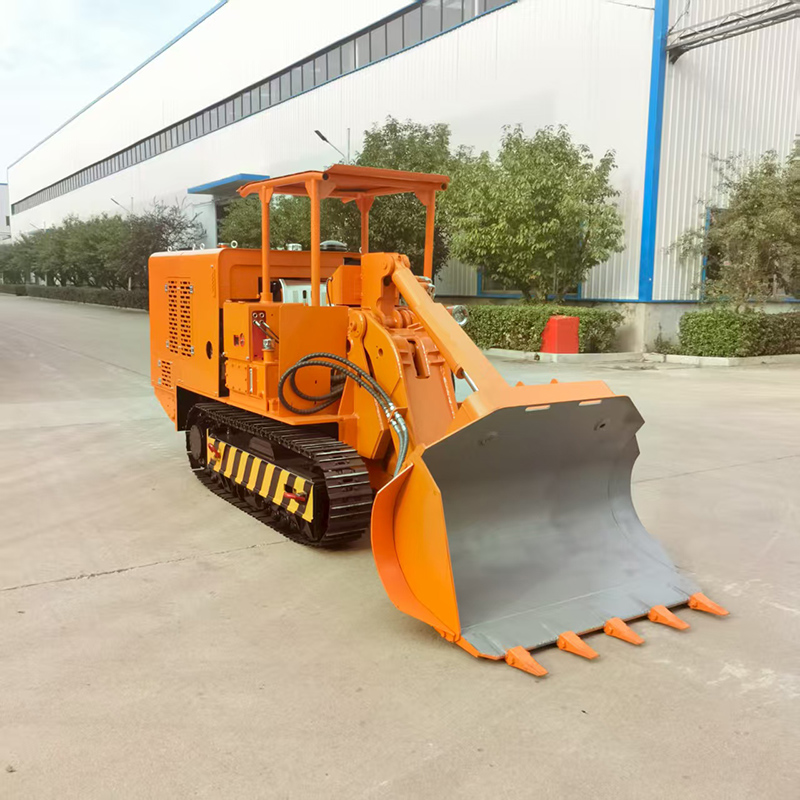 Carregador de rochas de descarga lateral para mineração