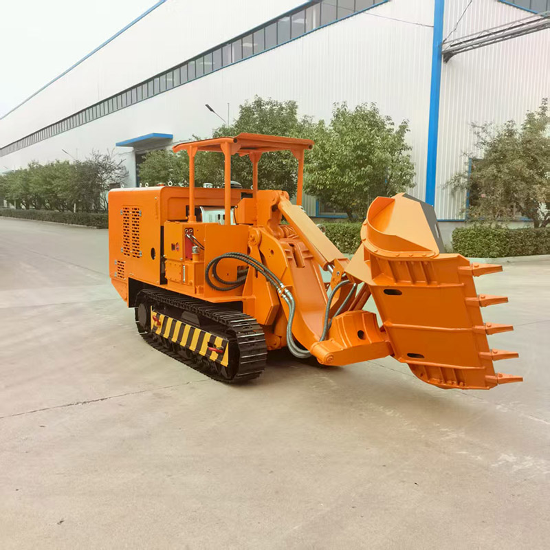 Carregador de rochas de descarga lateral para mineração